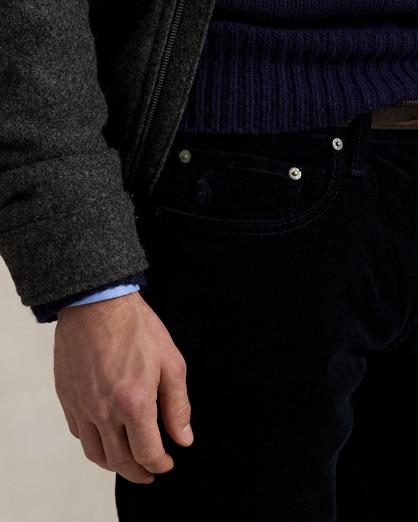 Ralph Lauren Varick Slim Straight Corduroy Pant
