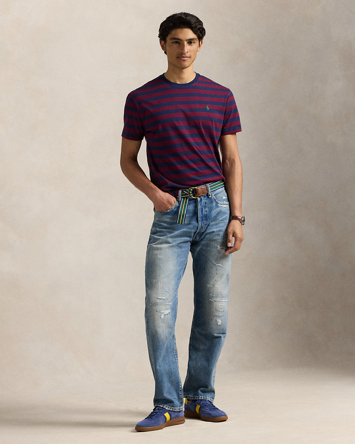 Ralph Lauren Classic Fit Striped Jersey TShirt