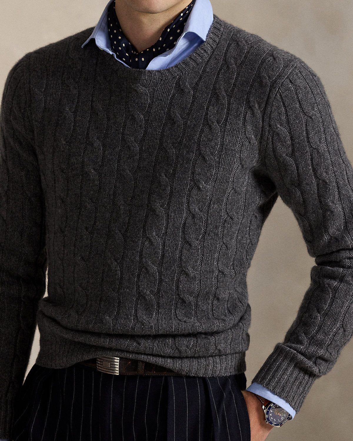 Ralph Lauren The Iconic CableKnit Cashmere Sweater