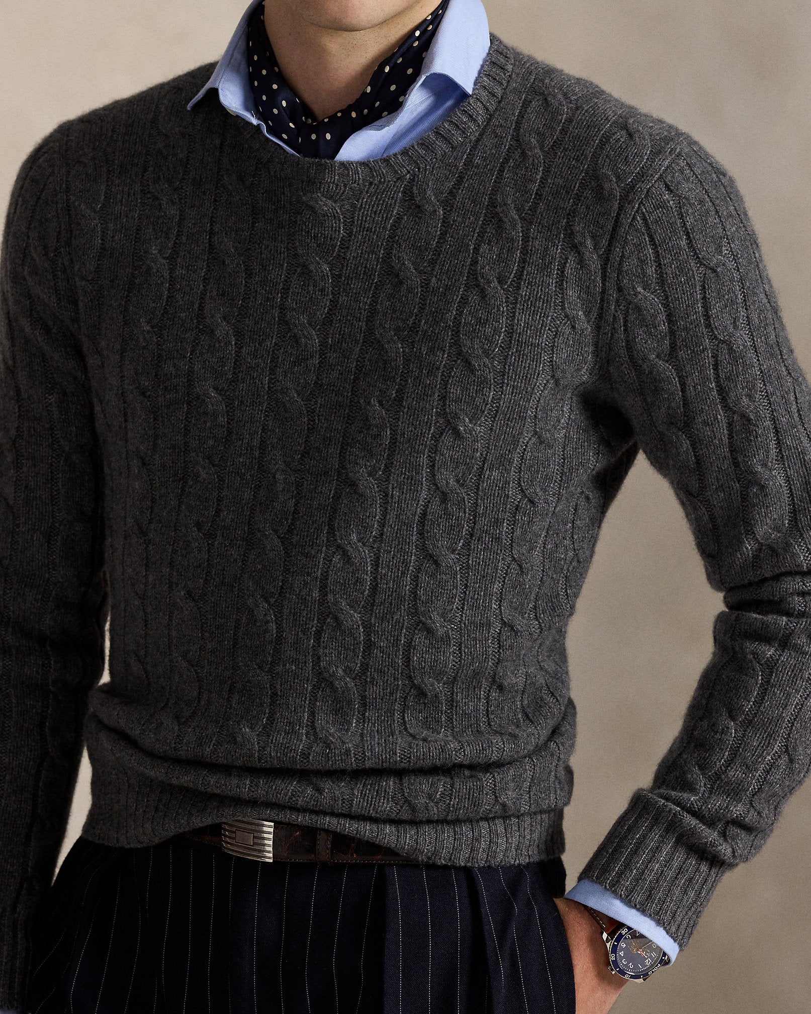 Ralph Lauren The Iconic CableKnit Cashmere Sweater