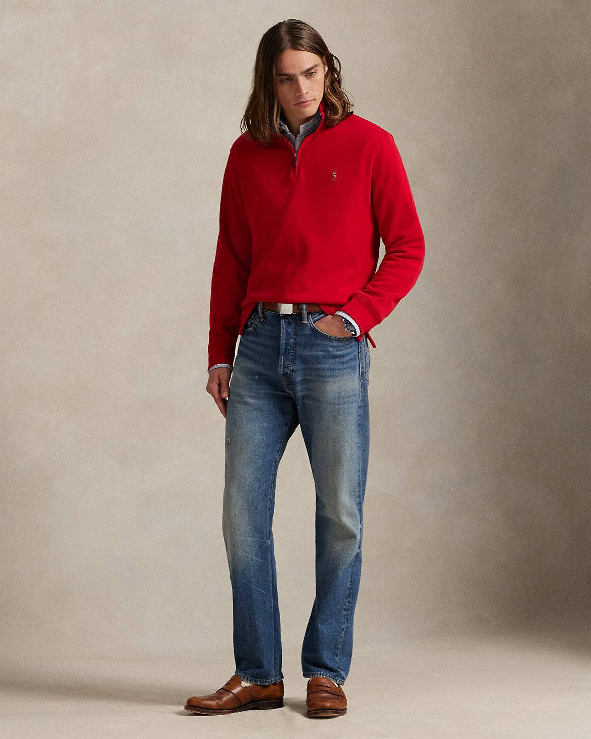 Ralph Lauren EstateRib QuarterZip Pullover