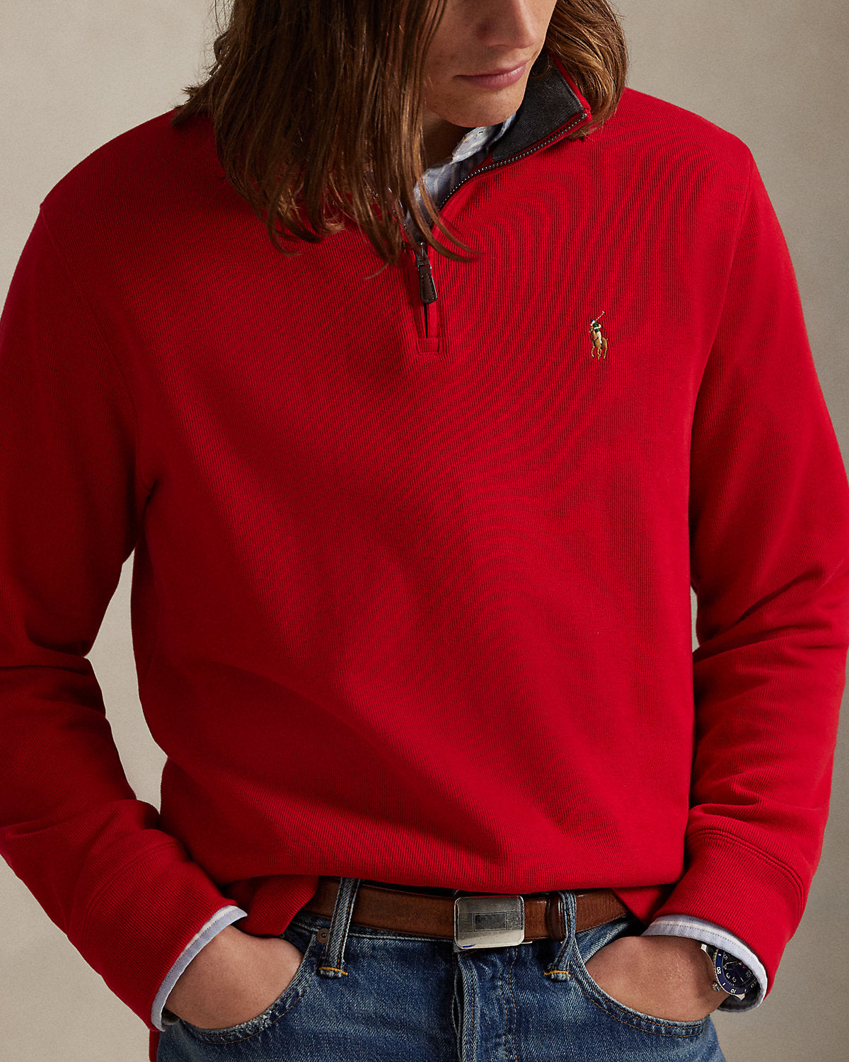 Ralph Lauren EstateRib QuarterZip Pullover