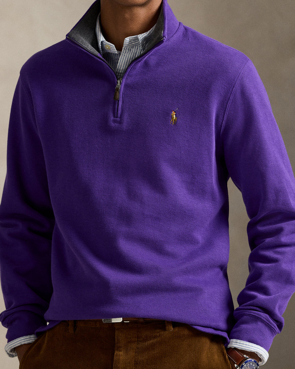 Ralph Lauren EstateRib QuarterZip Pullover