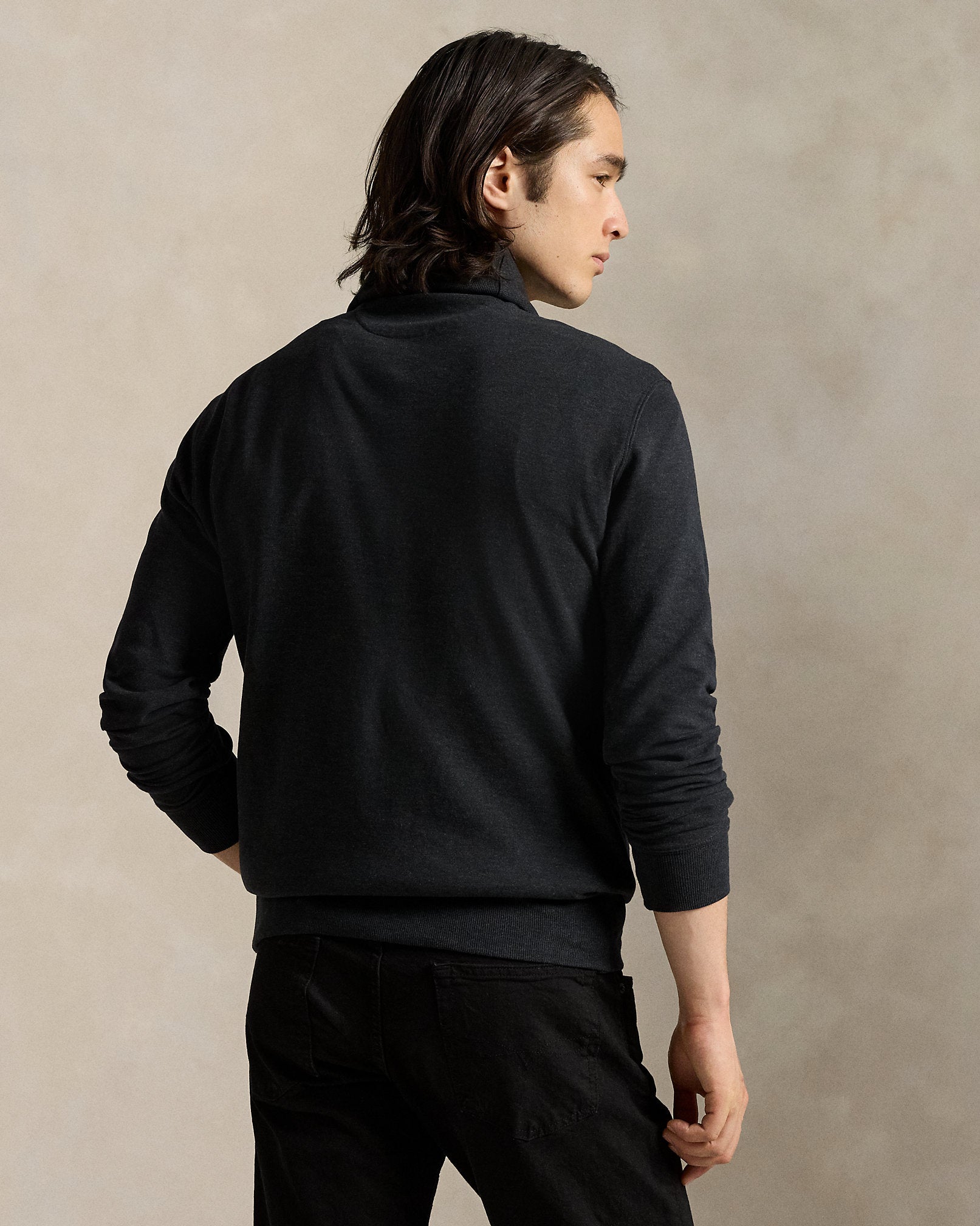 Ralph Lauren Luxury Jersey ShawlCollar Pullover