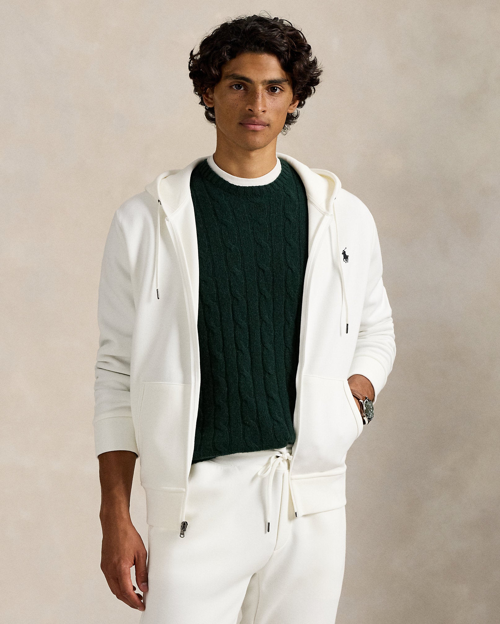 Ralph Lauren DoubleKnit FullZip Hoodie