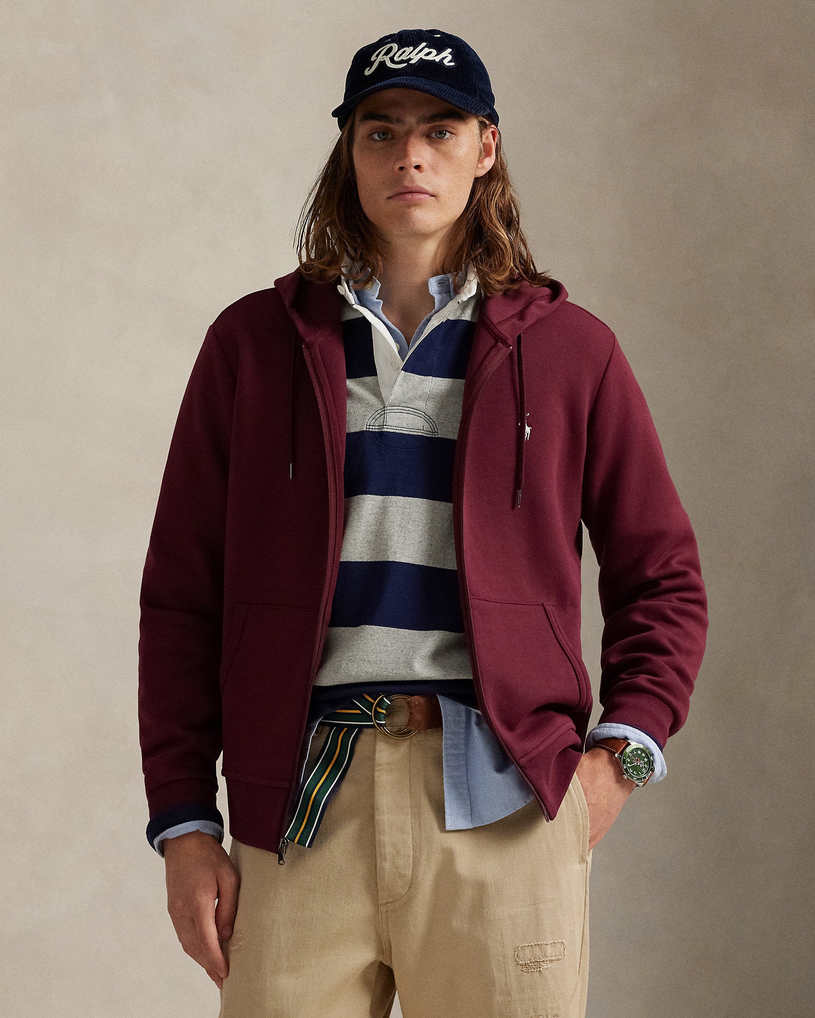 Ralph Lauren DoubleKnit FullZip Hoodie
