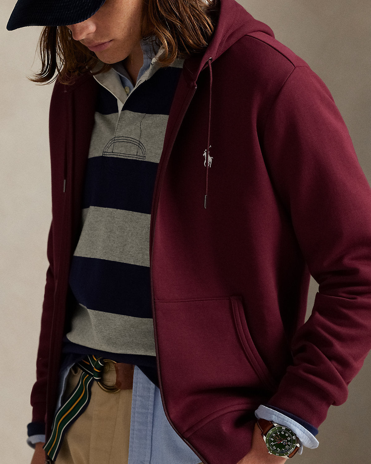 Ralph Lauren DoubleKnit FullZip Hoodie