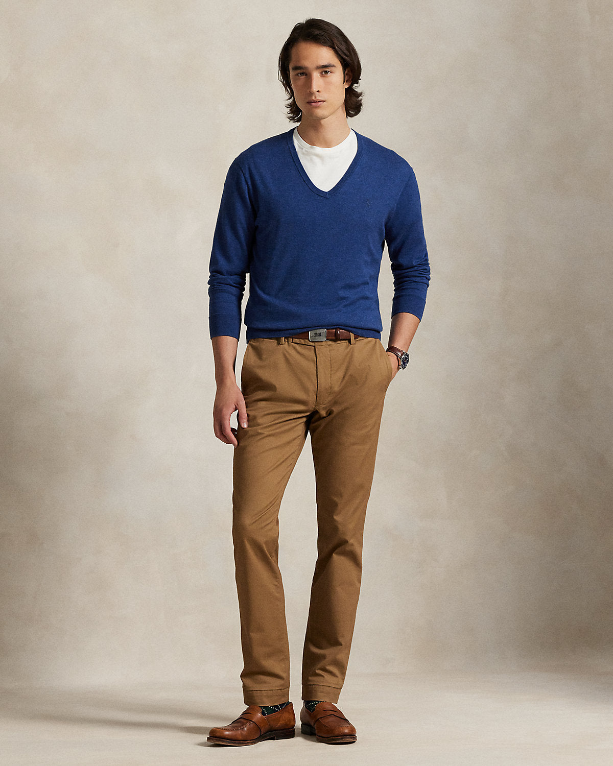 Ralph Lauren Cotton VNeck Sweater