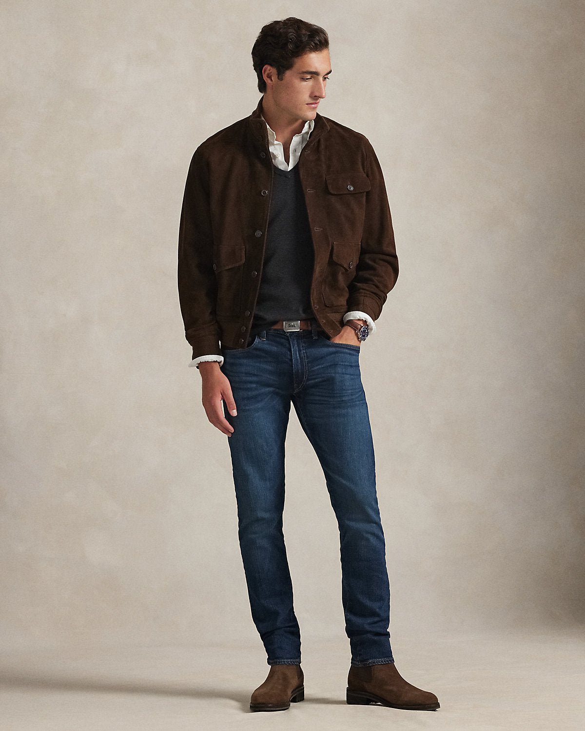 Ralph Lauren Cotton VNeck Sweater