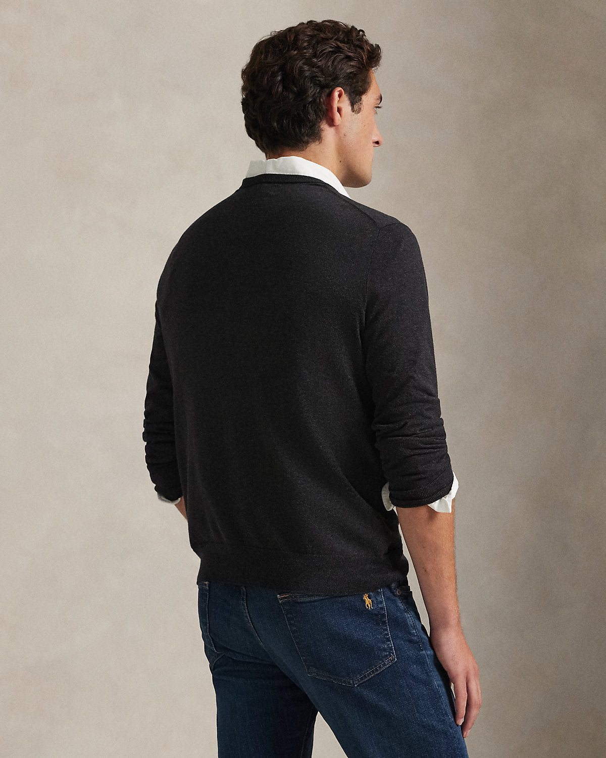 Ralph Lauren Cotton VNeck Sweater