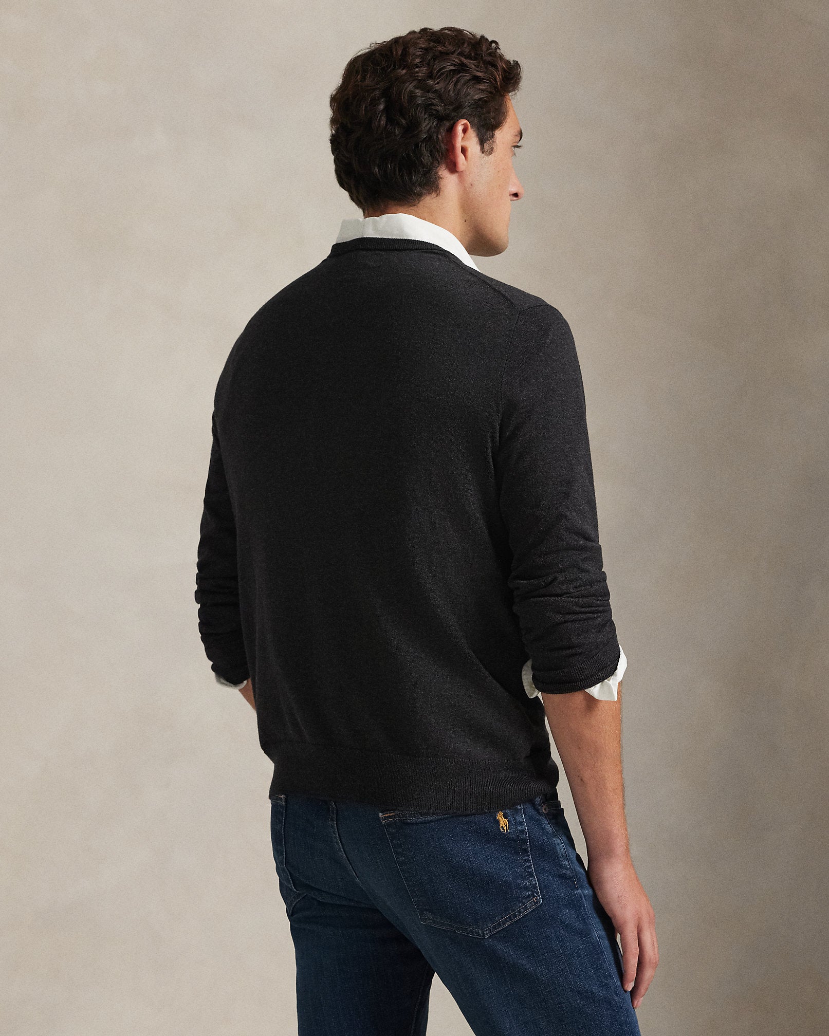 Ralph Lauren Cotton VNeck Sweater