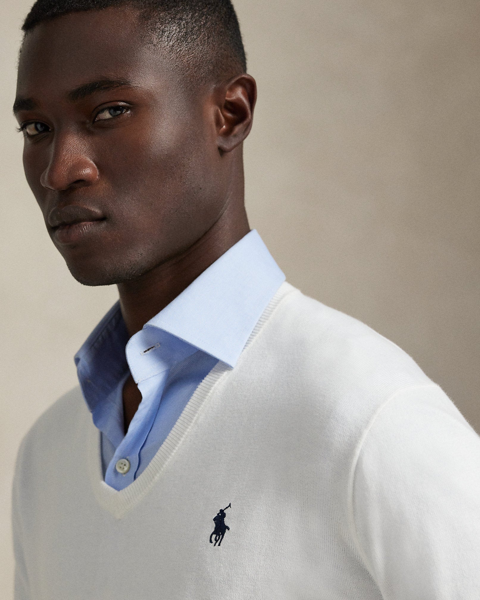 Ralph Lauren Cotton VNeck Sweater
