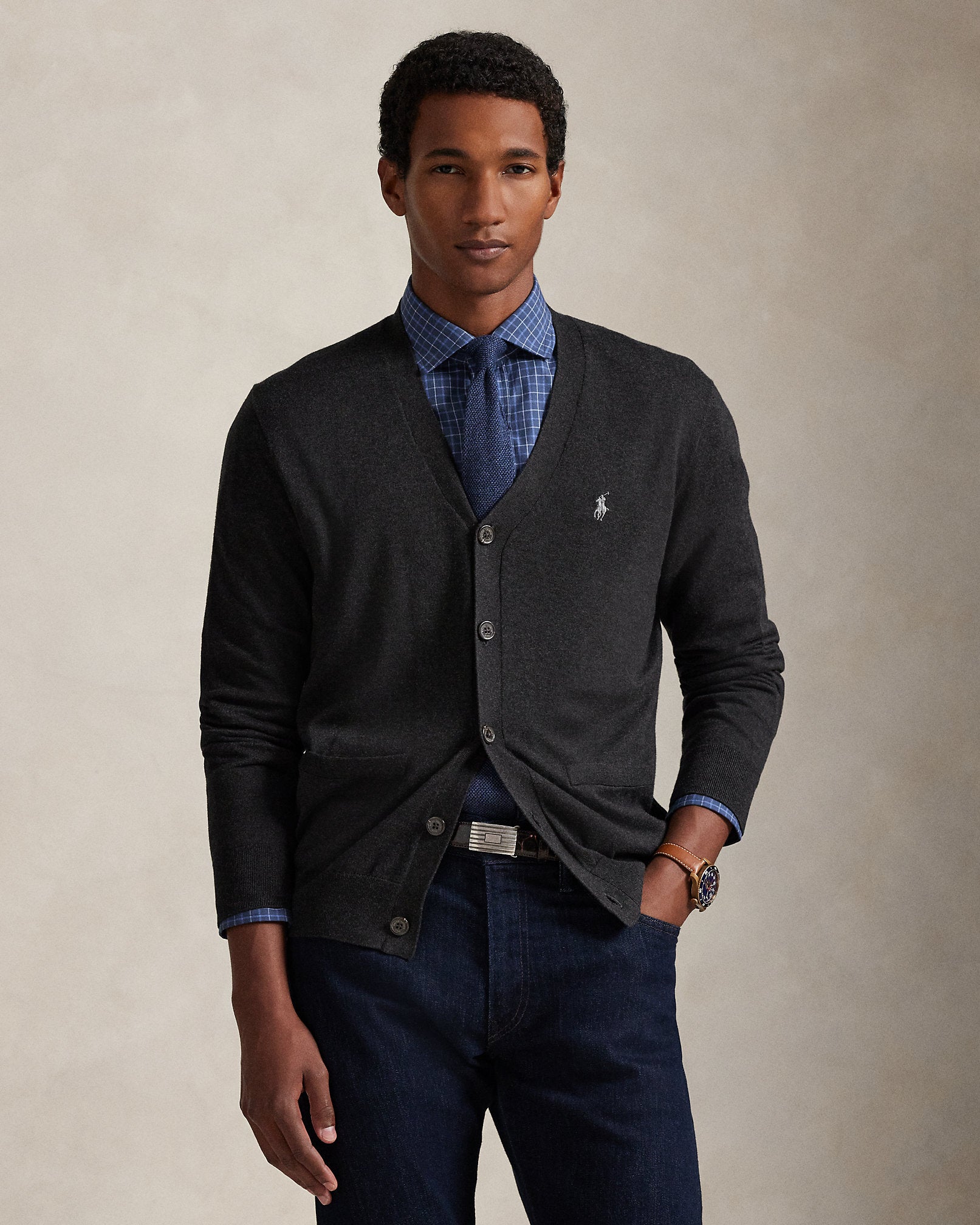 Ralph Lauren Cotton VNeck Cardigan