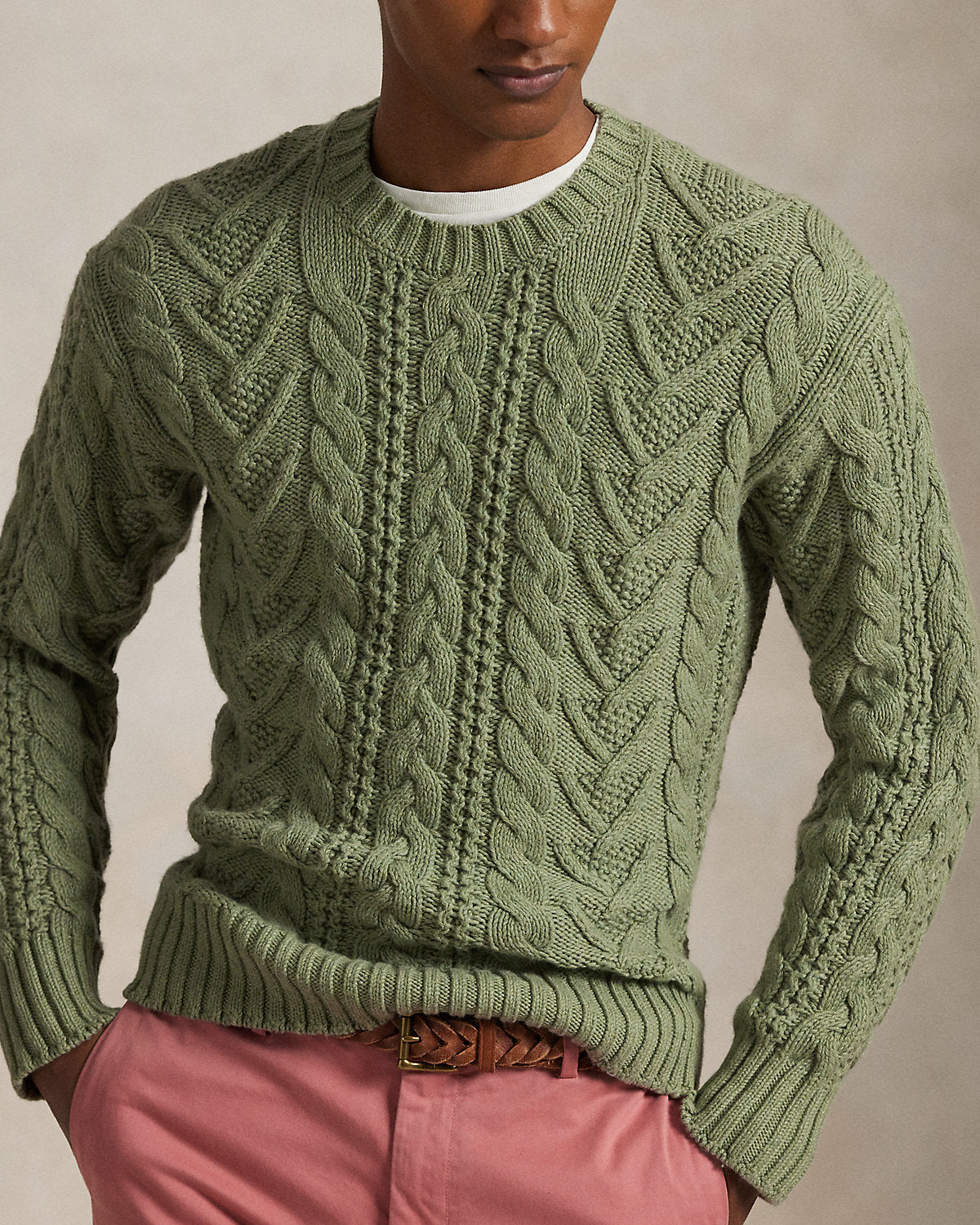 Ralph Lauren CottonBlend Fishermans Sweater