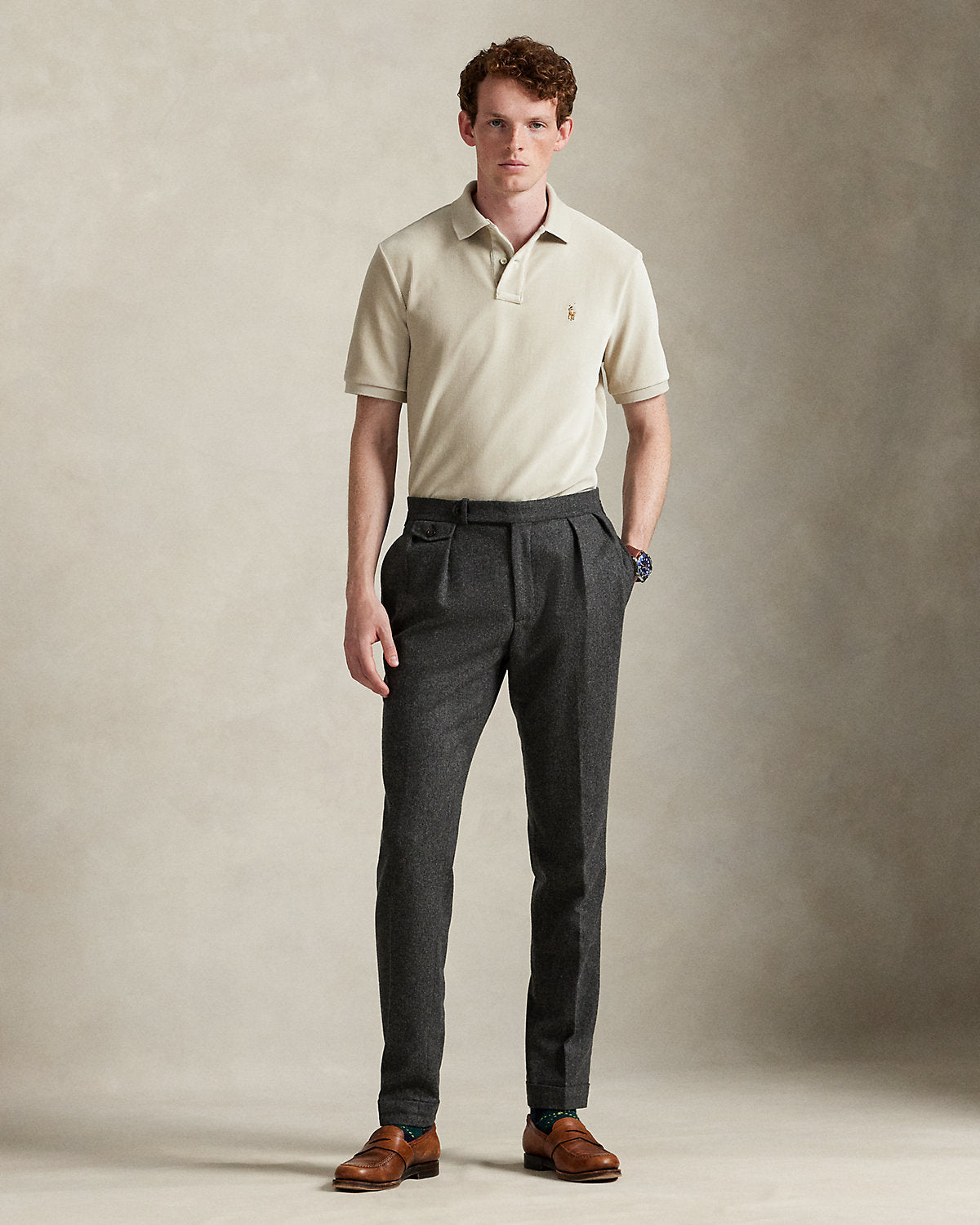 Ralph Lauren Classic Fit Knit Corduroy Polo Shirt