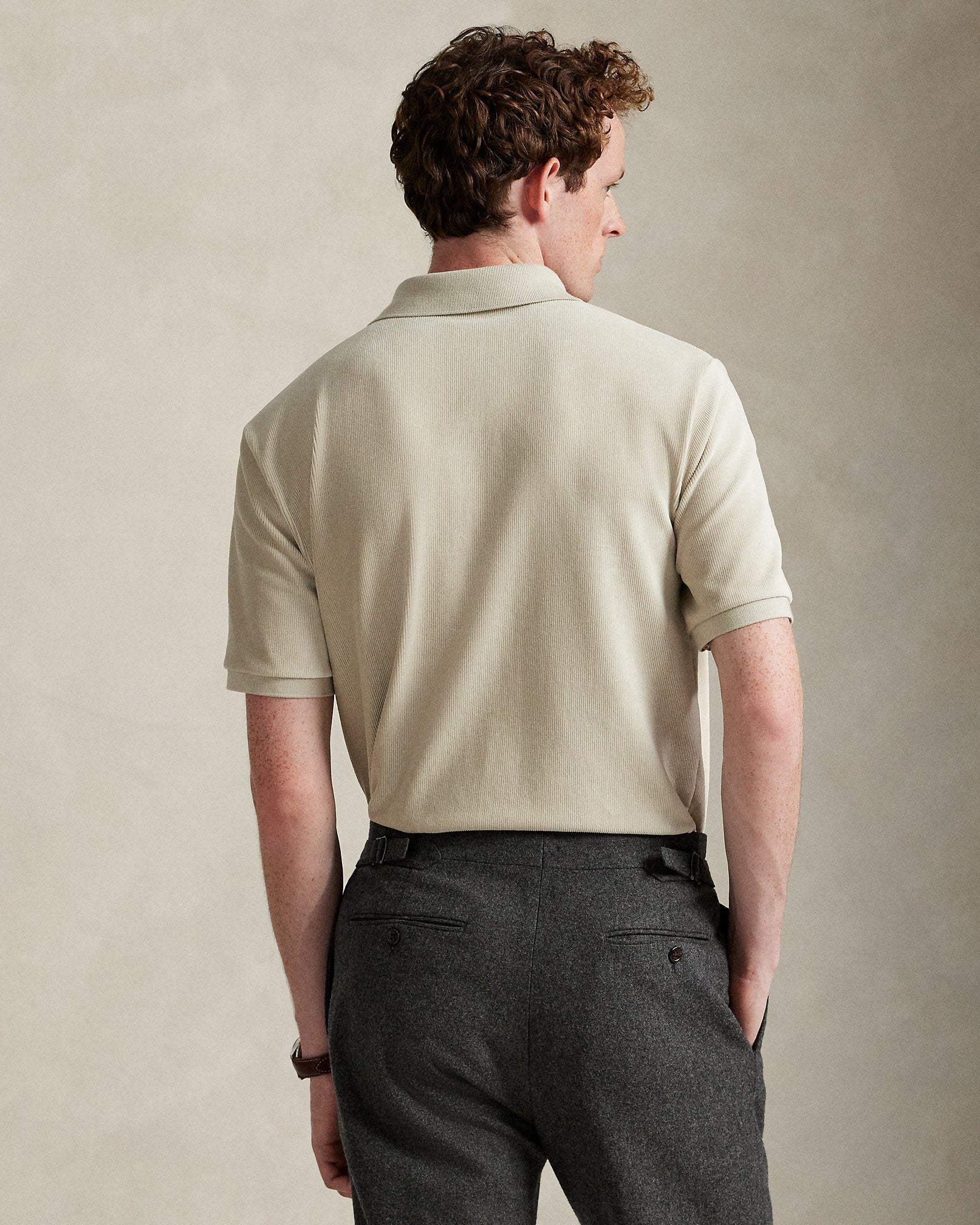 Ralph Lauren Classic Fit Knit Corduroy Polo Shirt