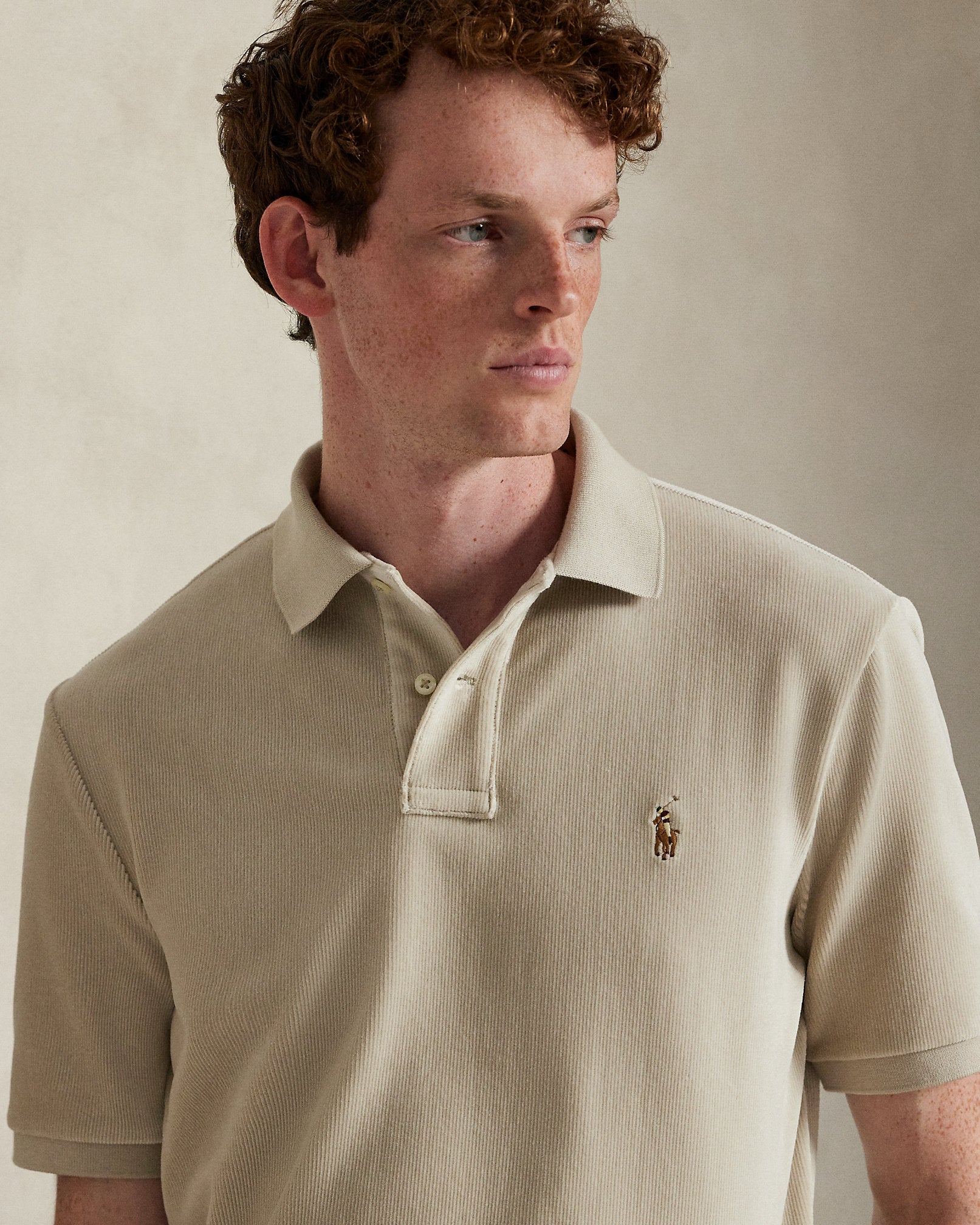 Ralph Lauren Classic Fit Knit Corduroy Polo Shirt