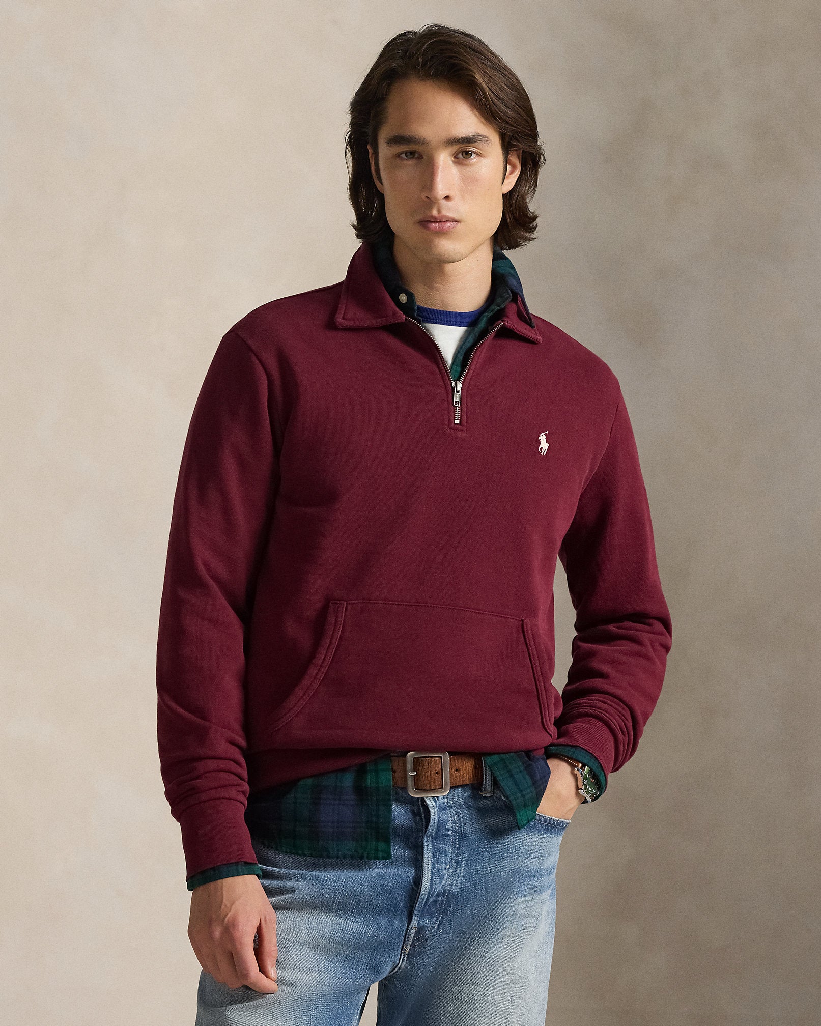 Ralph Lauren Loopback Fleece QuarterZip Sweatshirt