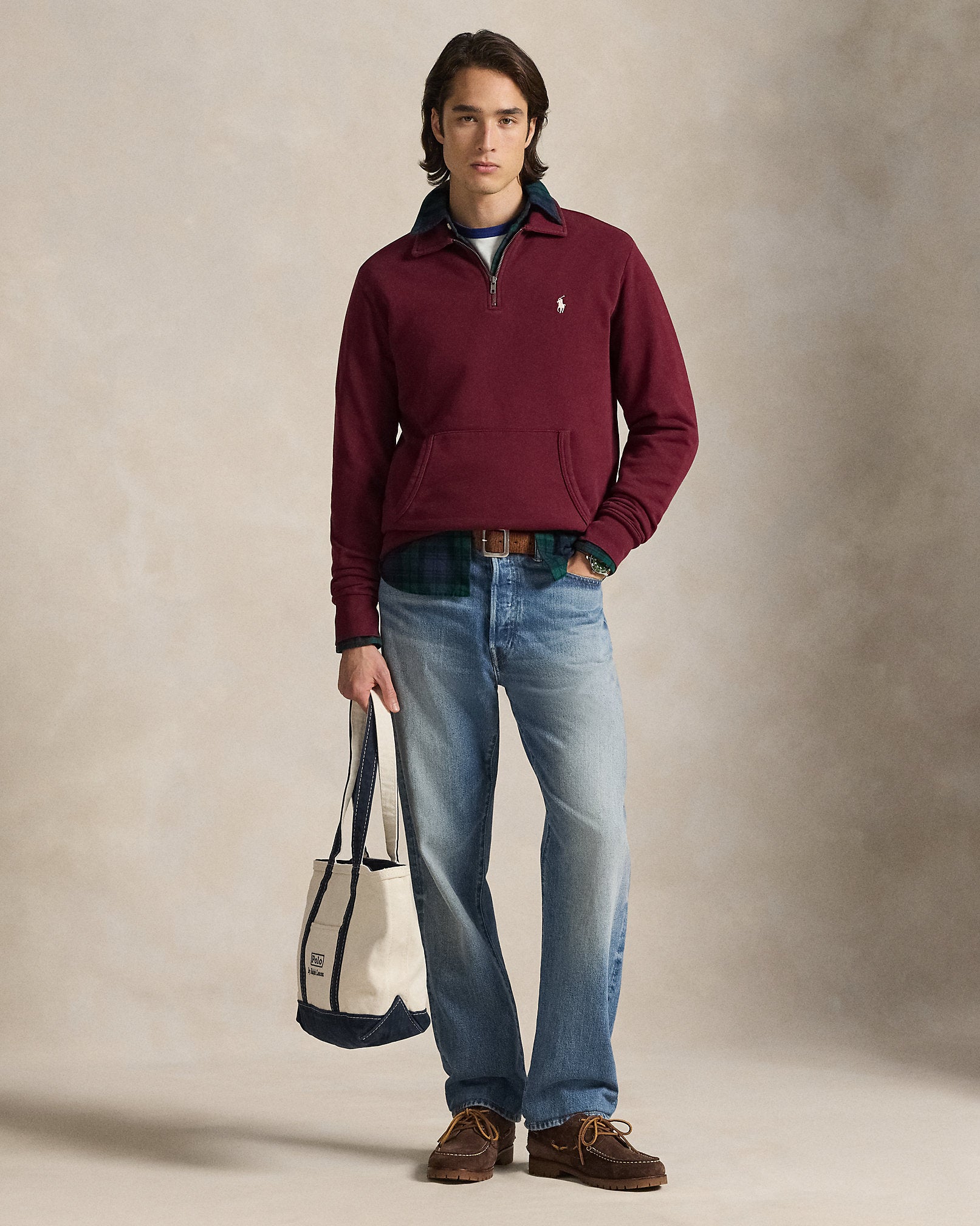 Ralph Lauren Loopback Fleece QuarterZip Sweatshirt