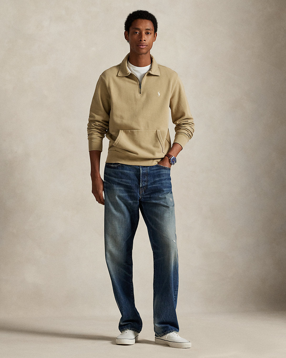 Ralph Lauren Loopback Fleece QuarterZip Sweatshirt