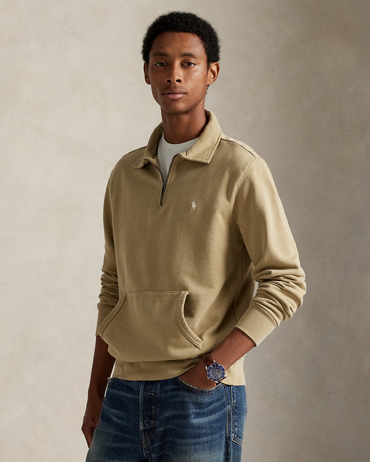 Ralph Lauren Loopback Fleece QuarterZip Sweatshirt