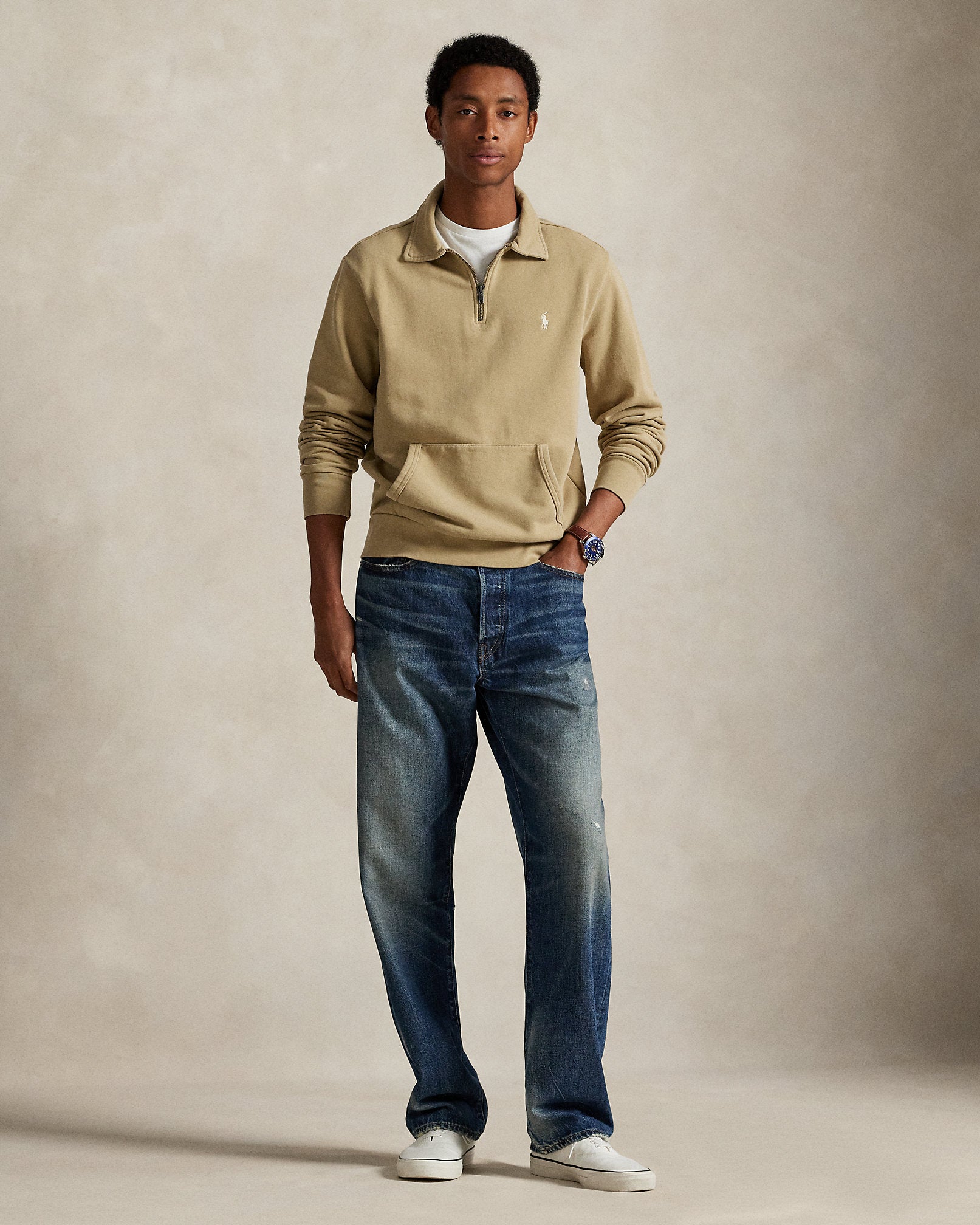 Ralph Lauren Loopback Fleece QuarterZip Sweatshirt