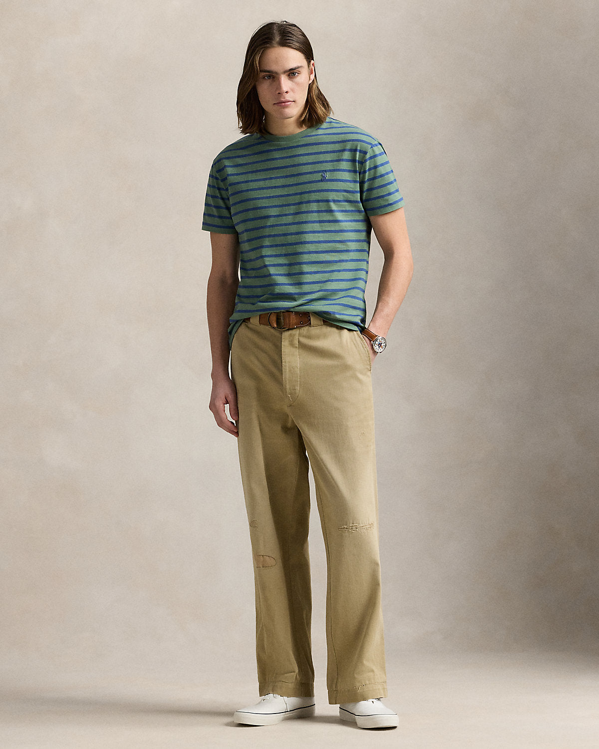 Ralph Lauren Classic Fit Striped Jersey TShirt