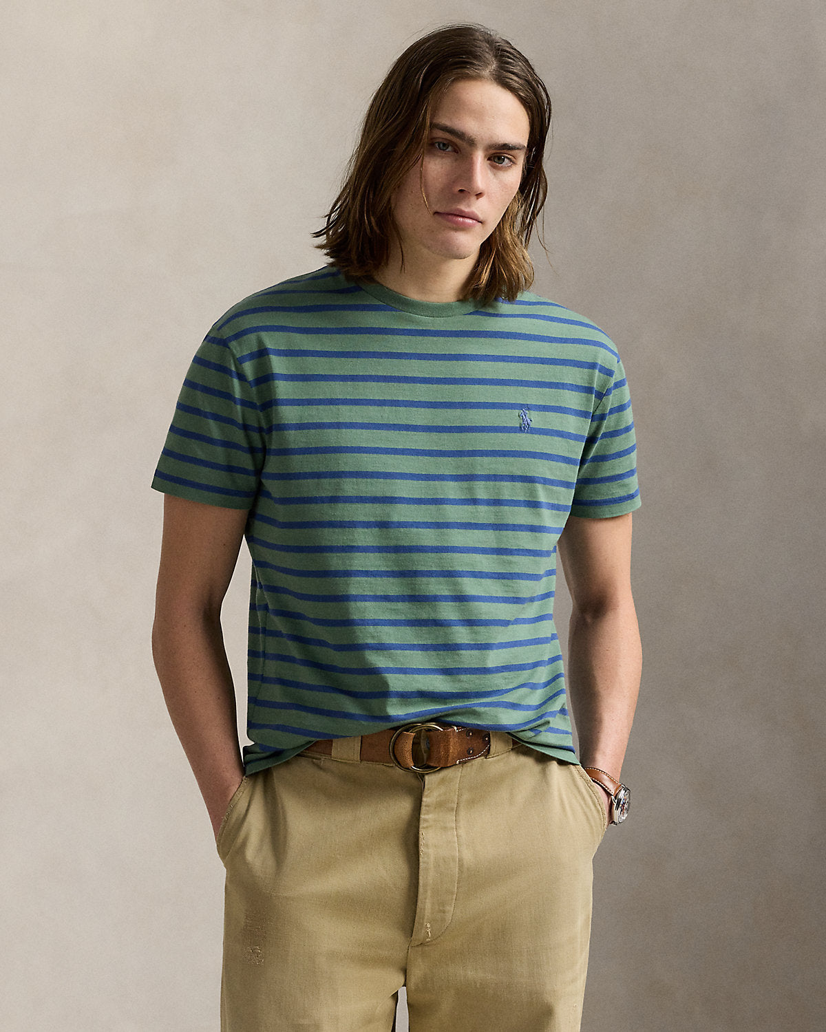 Ralph Lauren Classic Fit Striped Jersey TShirt
