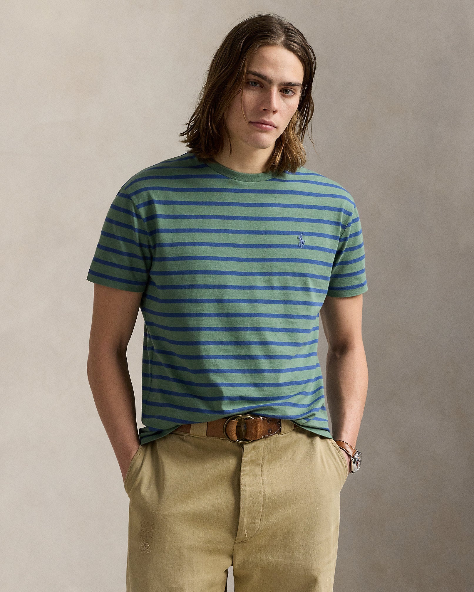 Ralph Lauren Classic Fit Striped Jersey TShirt