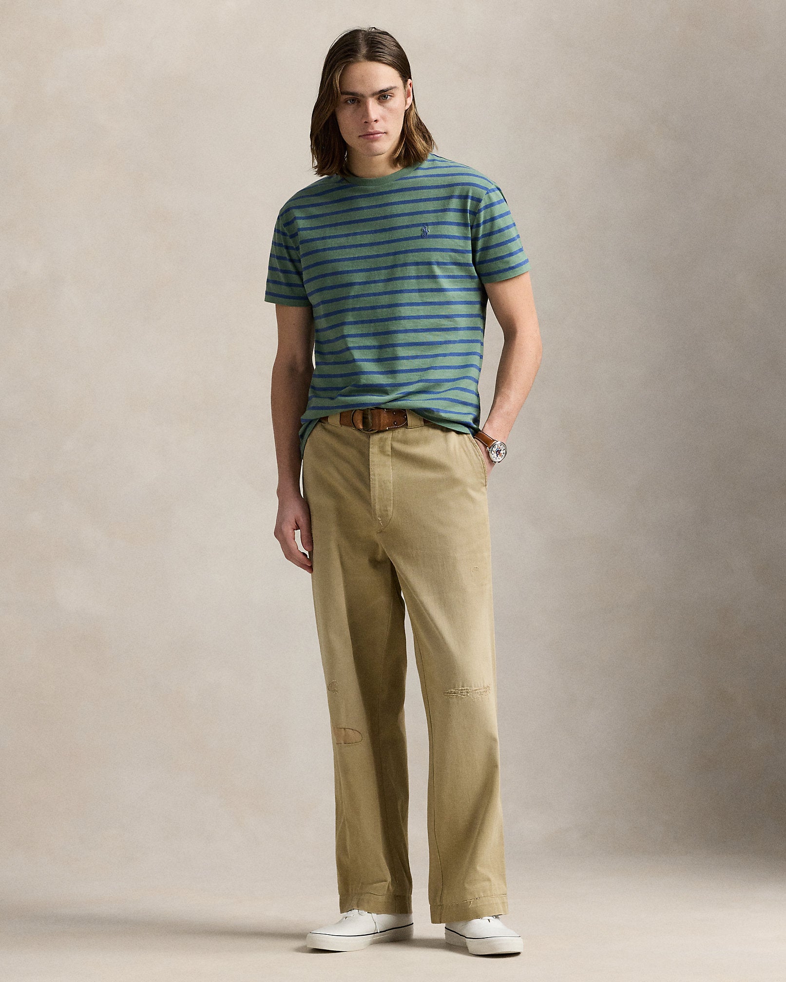 Ralph Lauren Classic Fit Striped Jersey TShirt