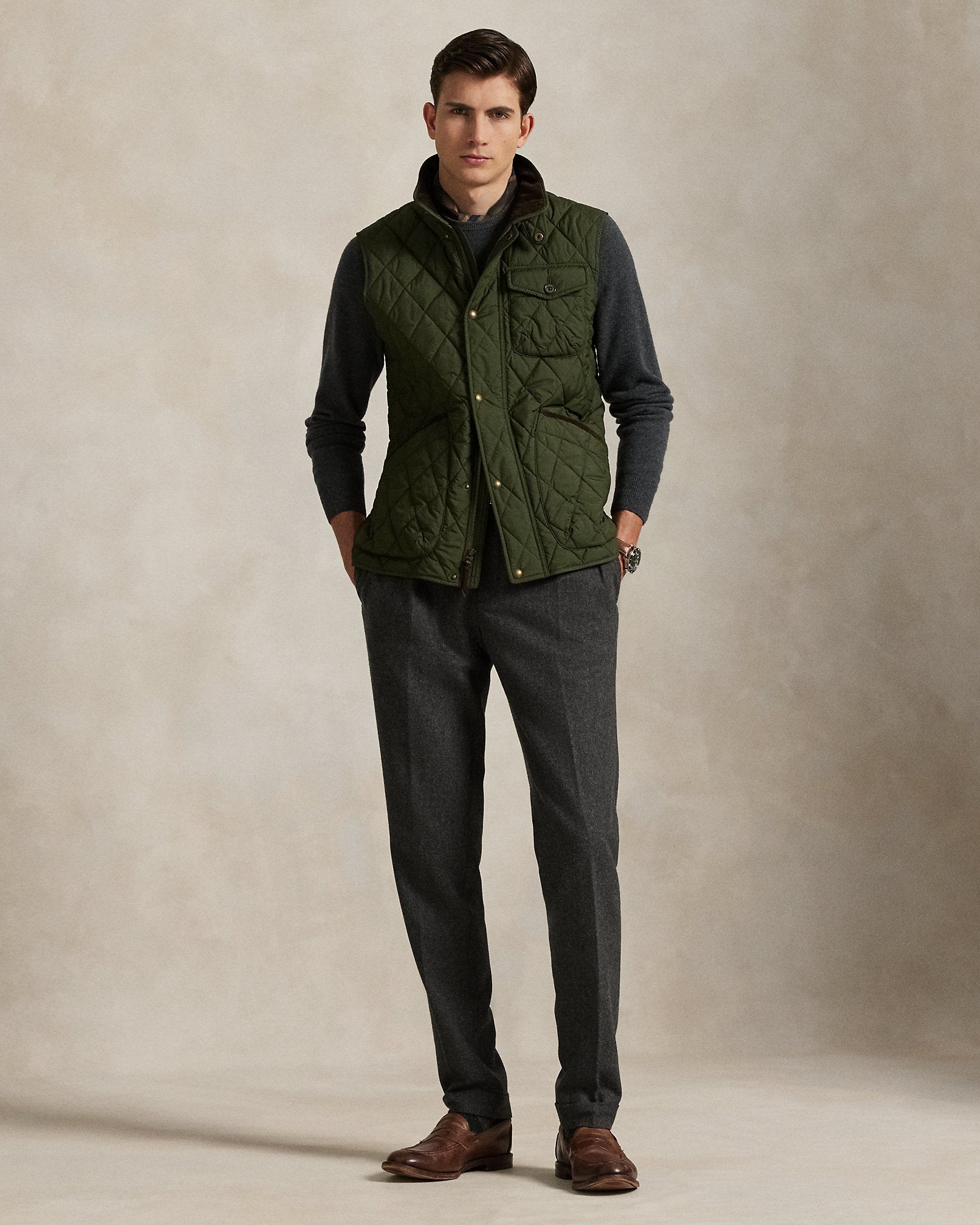 Ralph Lauren The Beaton Quilted Utility Vest