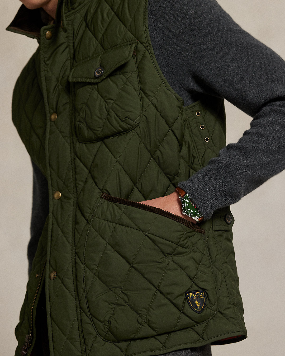 Ralph Lauren The Beaton Quilted Utility Vest