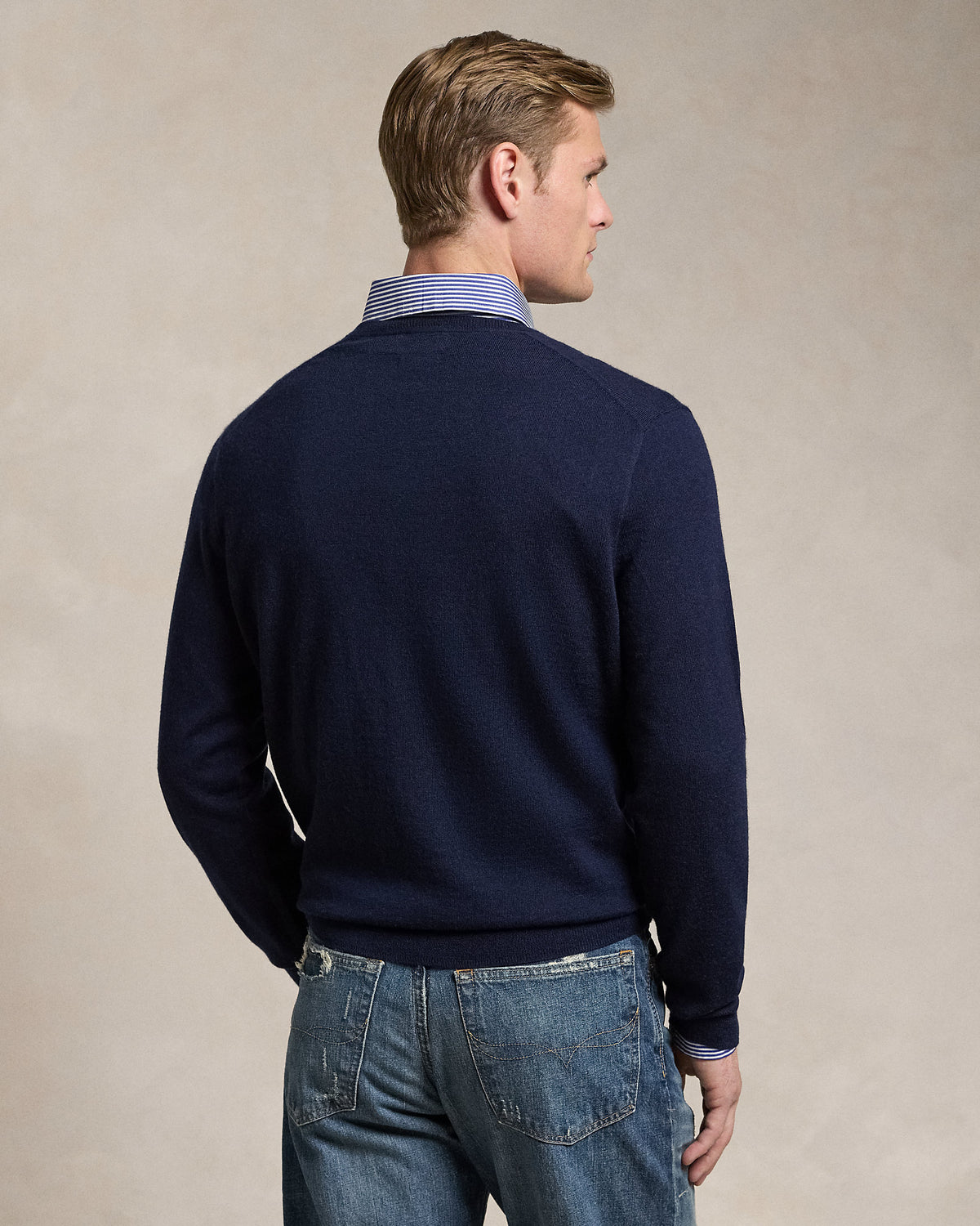 Ralph Lauren Washable Wool VNeck Sweater