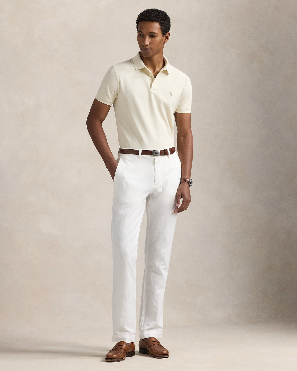 Ralph Lauren Custom Slim Fit Stretch Mesh Polo Shirt