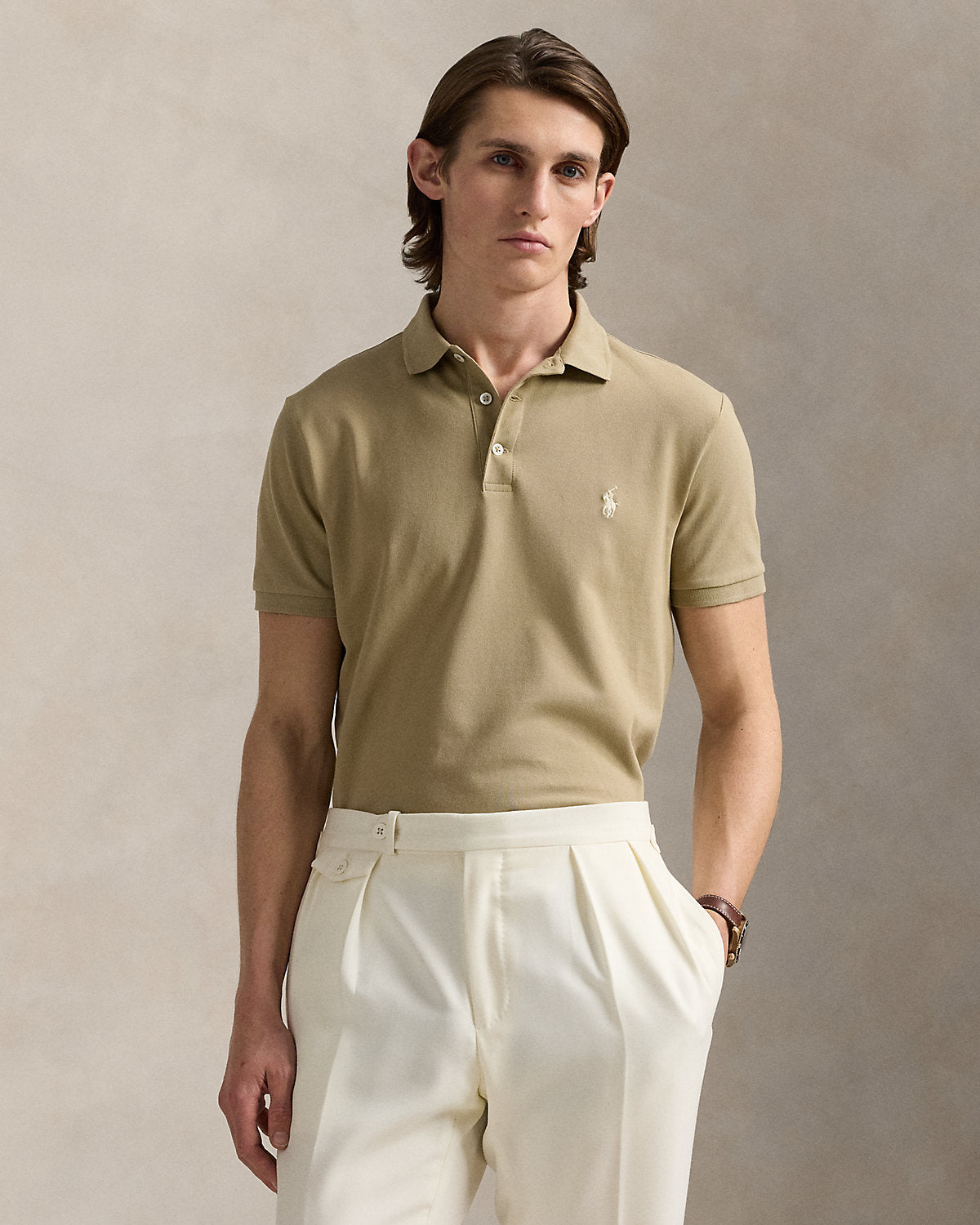Ralph Lauren Custom Slim Fit Stretch Mesh Polo Shirt