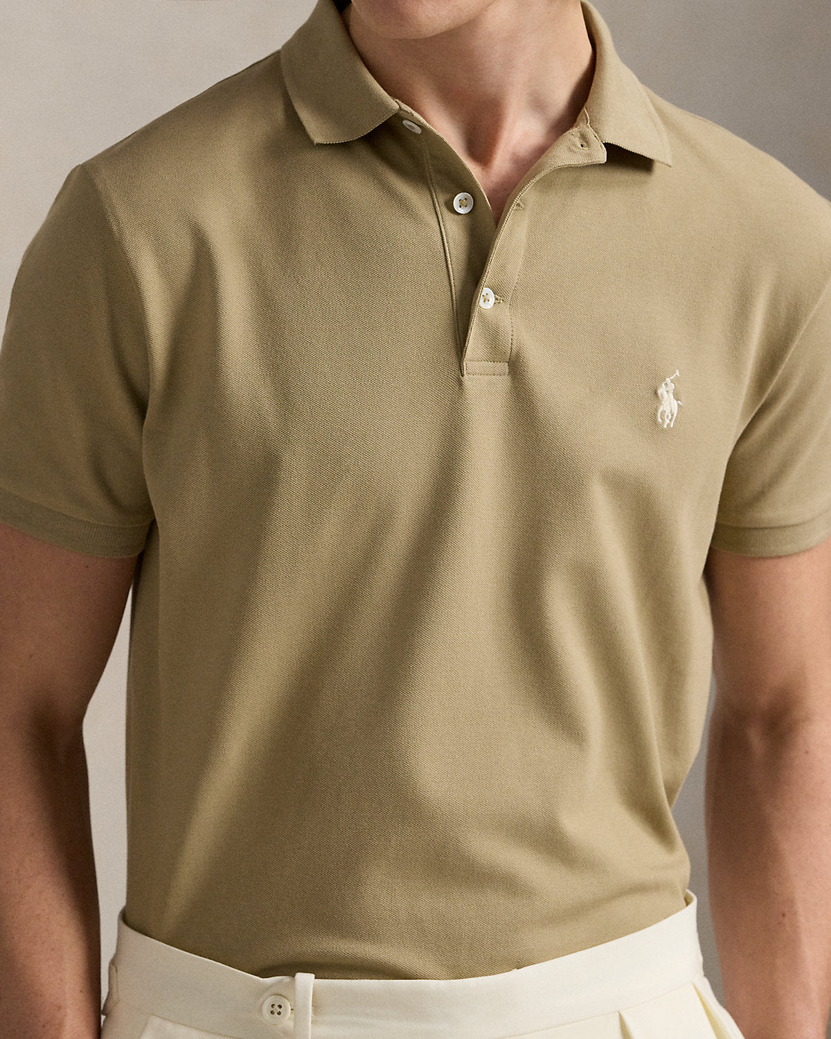 Ralph Lauren Custom Slim Fit Stretch Mesh Polo Shirt