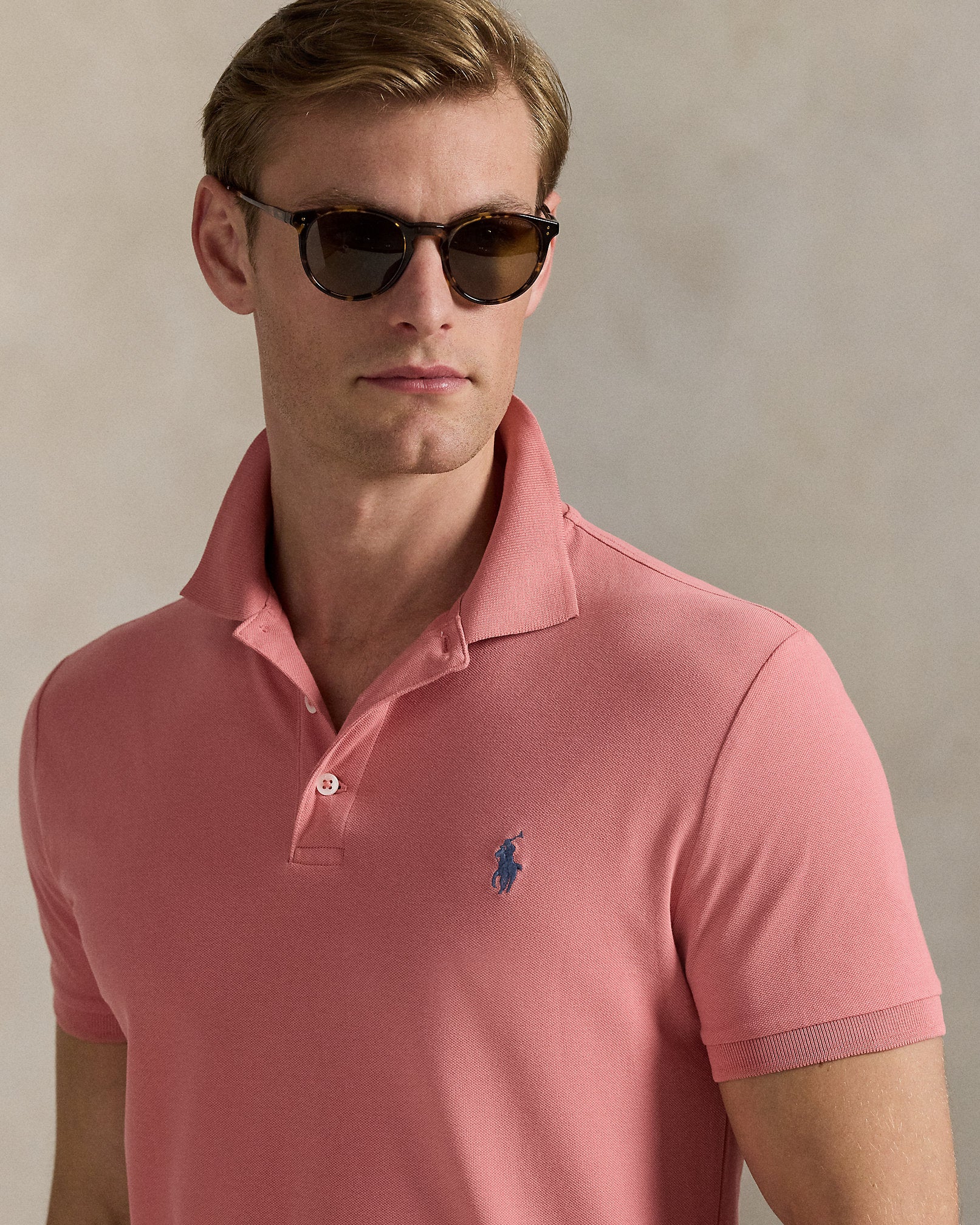 Ralph Lauren Custom Slim Fit Stretch Mesh Polo Shirt