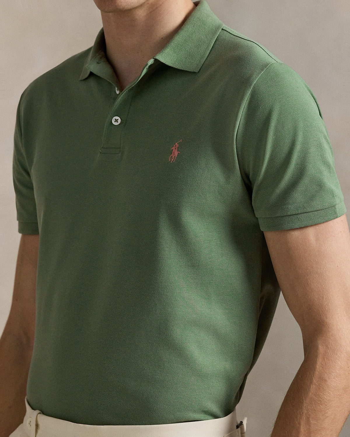Ralph Lauren Custom Slim Fit Stretch Mesh Polo Shirt