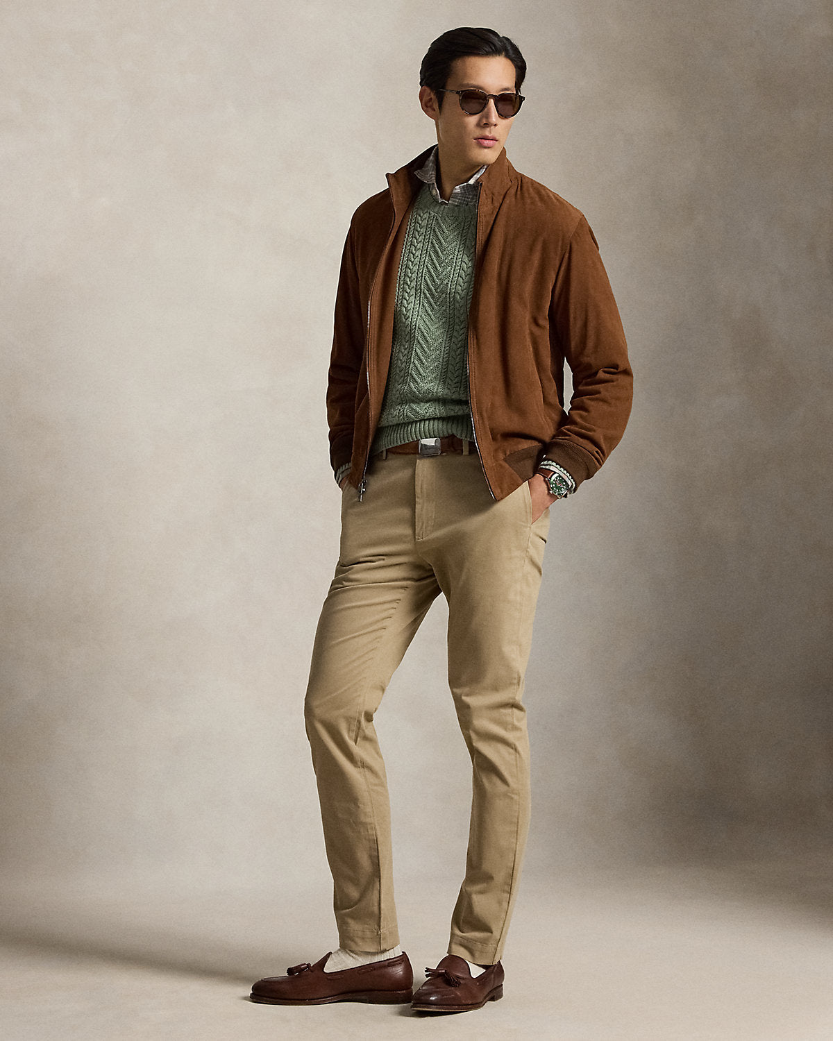 Ralph Lauren Jarrett Stretch Slim Fit Sateen Pant