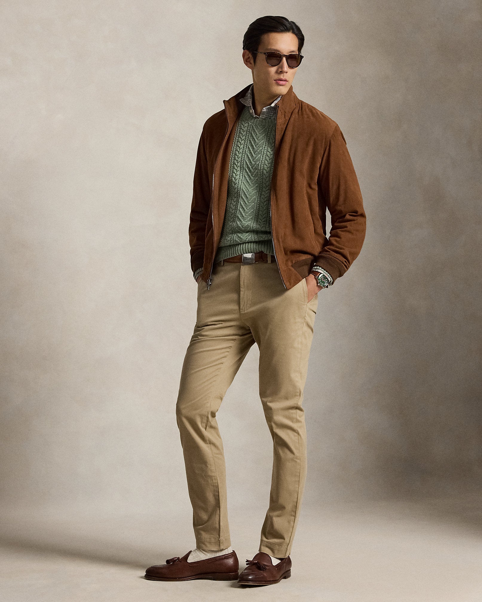 Ralph Lauren Jarrett Stretch Slim Fit Sateen Pant
