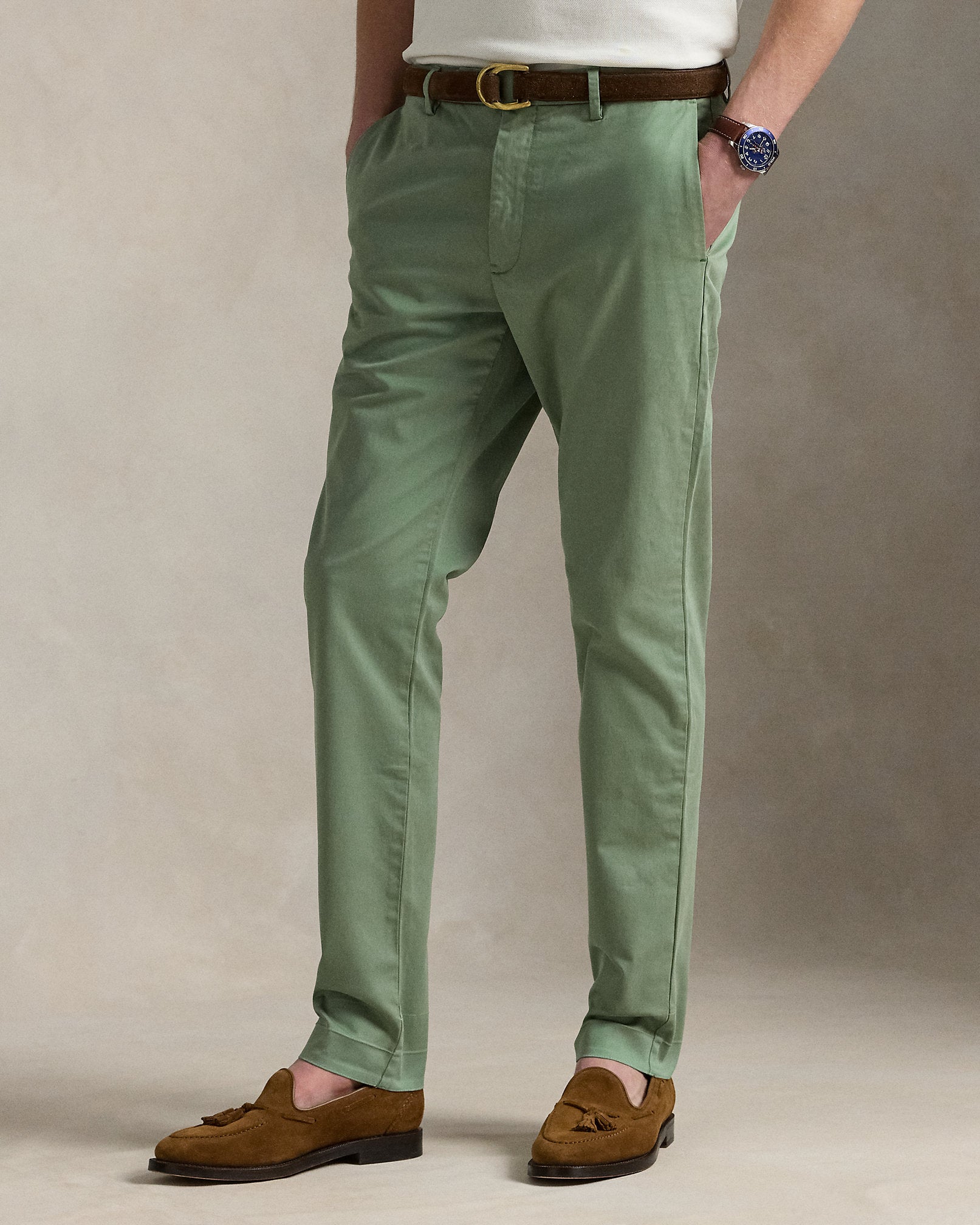 Ralph Lauren Jarrett Stretch Slim Fit Sateen Pant