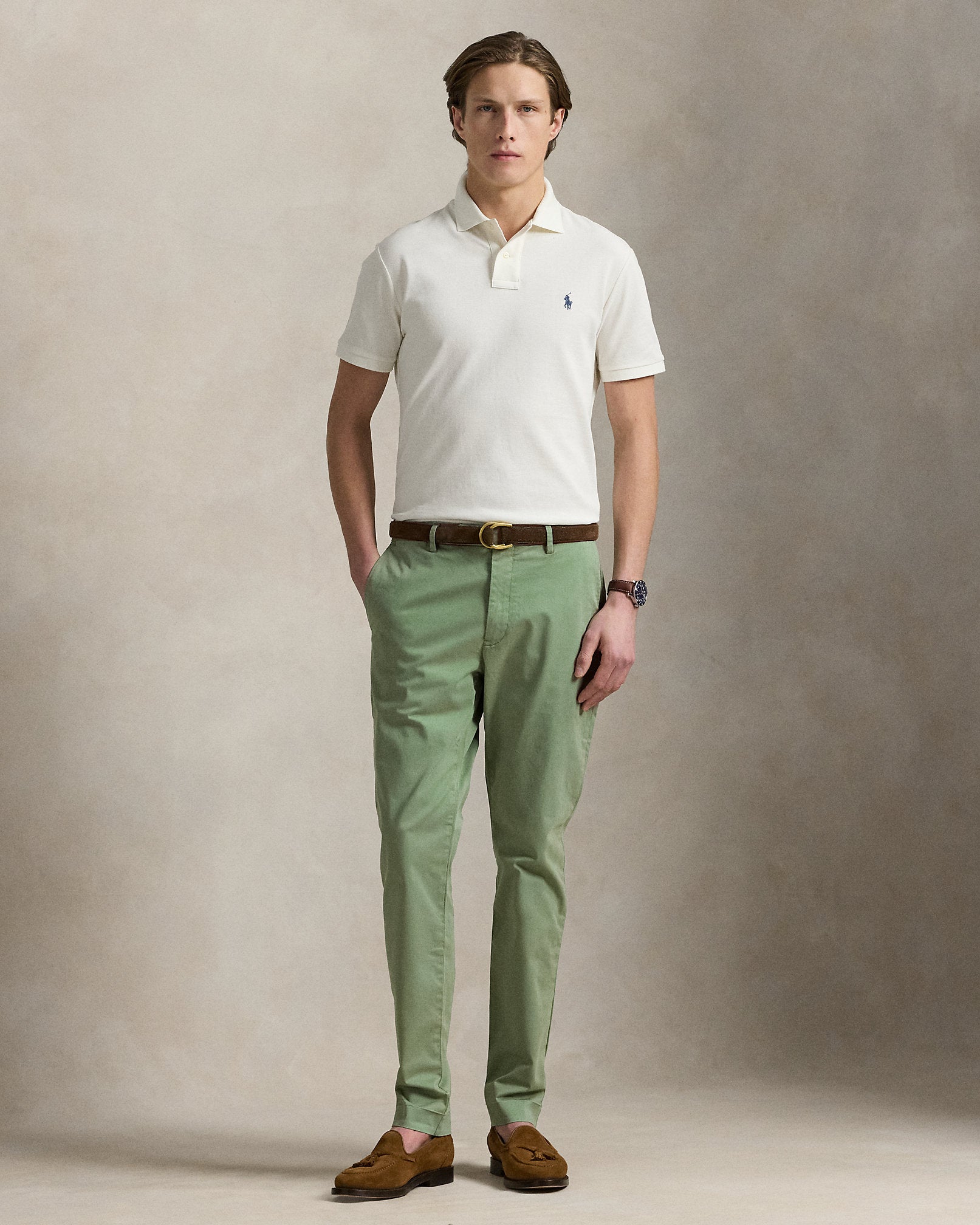 Ralph Lauren Jarrett Stretch Slim Fit Sateen Pant