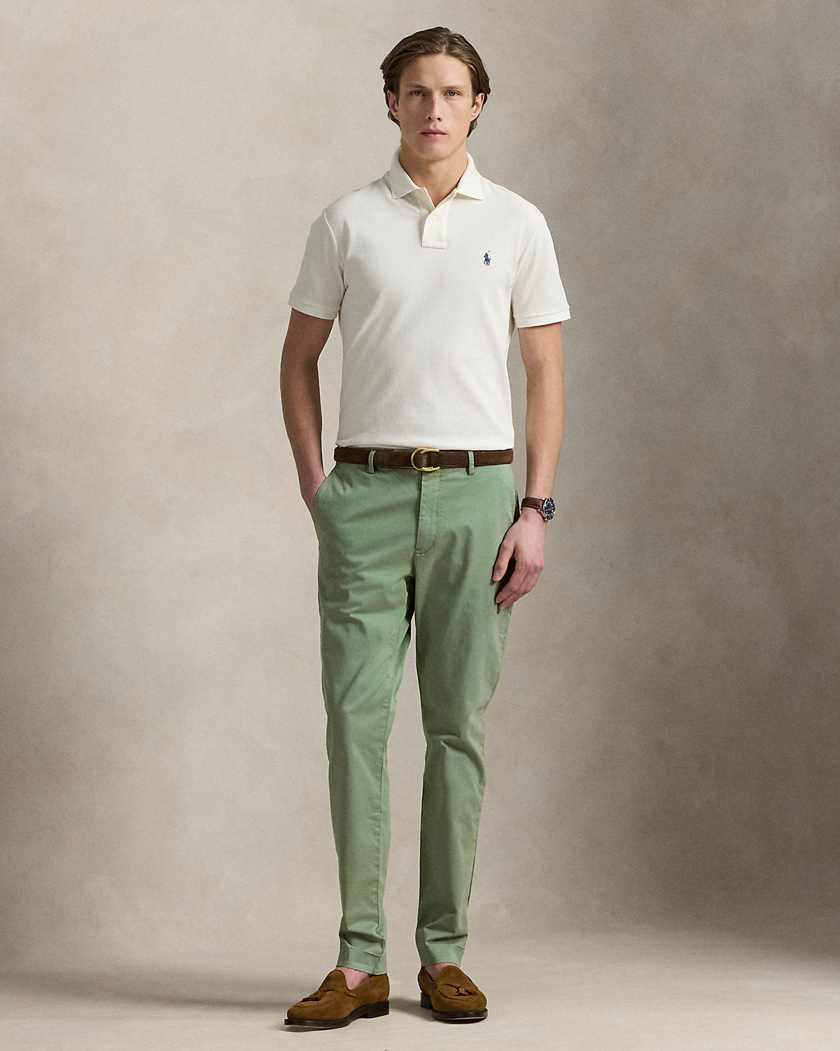 Ralph Lauren Jarrett Stretch Slim Fit Sateen Pant