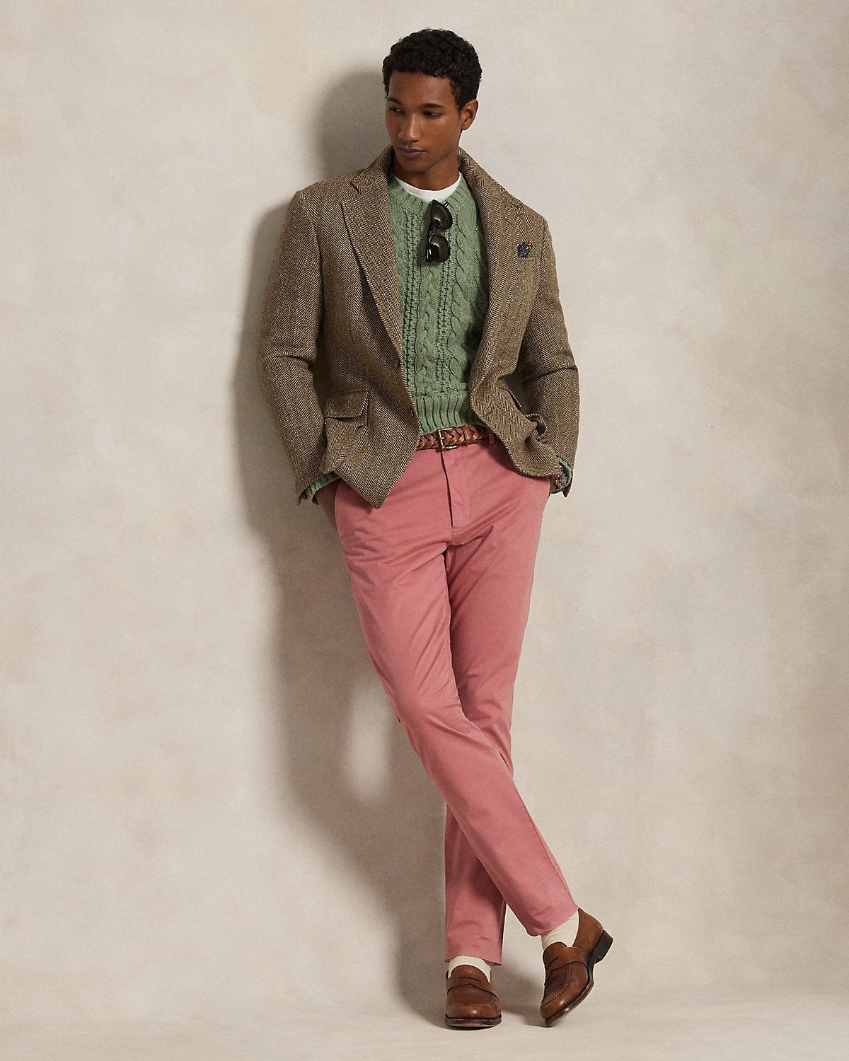 Ralph Lauren Jarrett Stretch Slim Fit Sateen Pant
