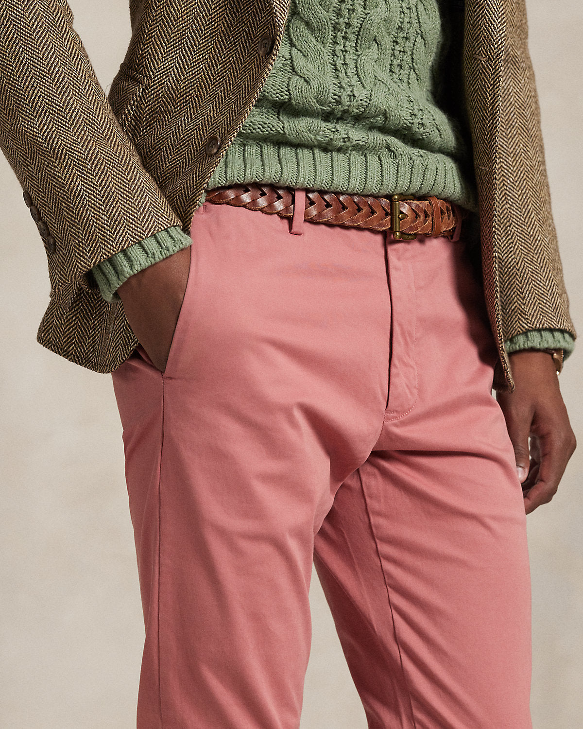 Ralph Lauren Jarrett Stretch Slim Fit Sateen Pant