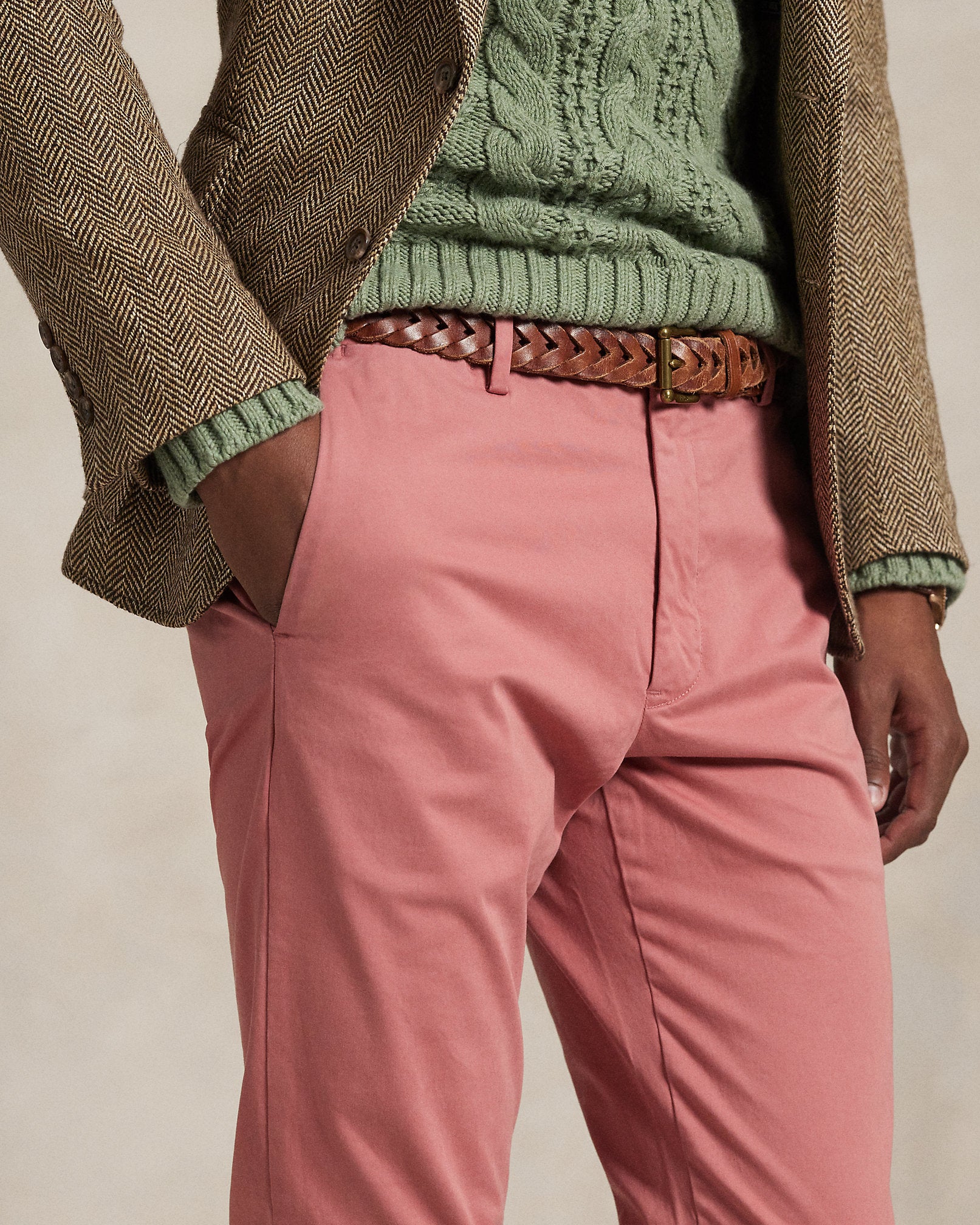 Ralph Lauren Jarrett Stretch Slim Fit Sateen Pant