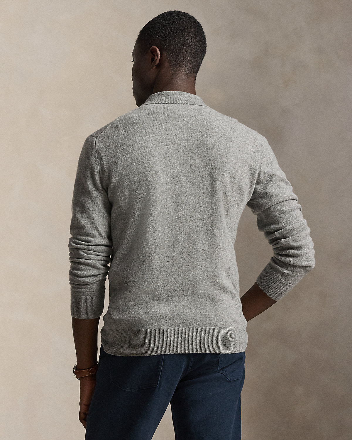 Ralph Lauren Wool JohnnyCollar Sweater