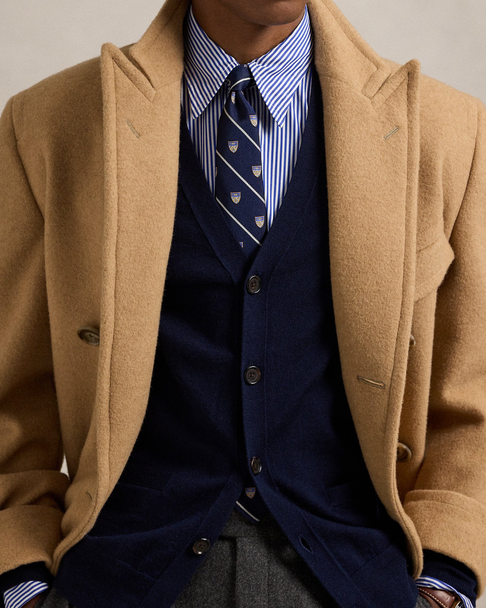 Ralph Lauren Slim Fit Washable Wool VNeck Cardigan