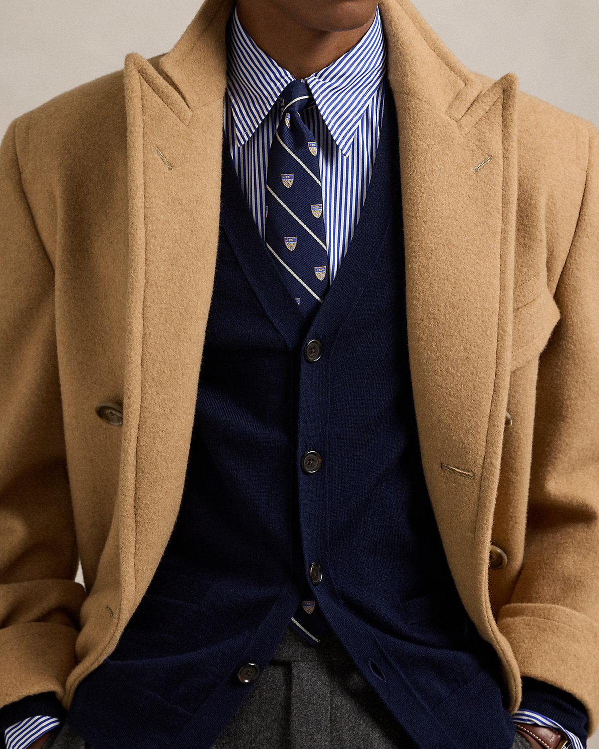 Ralph Lauren Slim Fit Washable Wool VNeck Cardigan