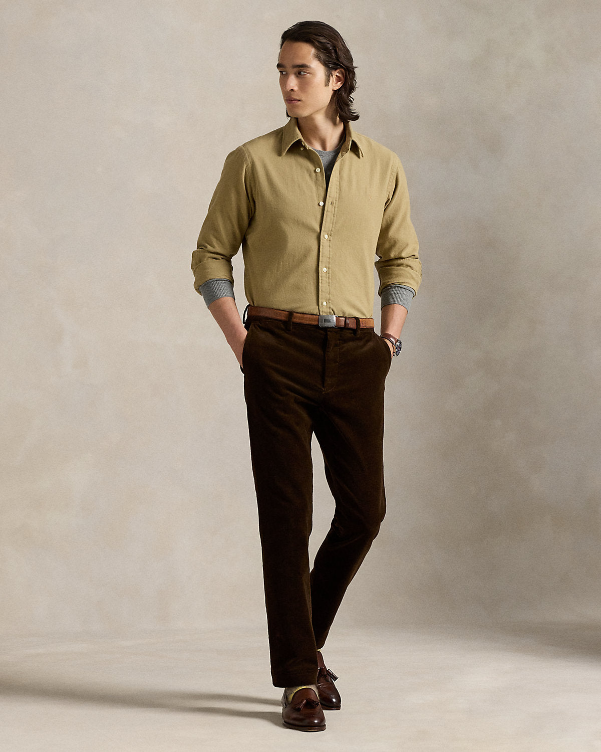Ralph Lauren Classic Fit Brushed Flannel Shirt